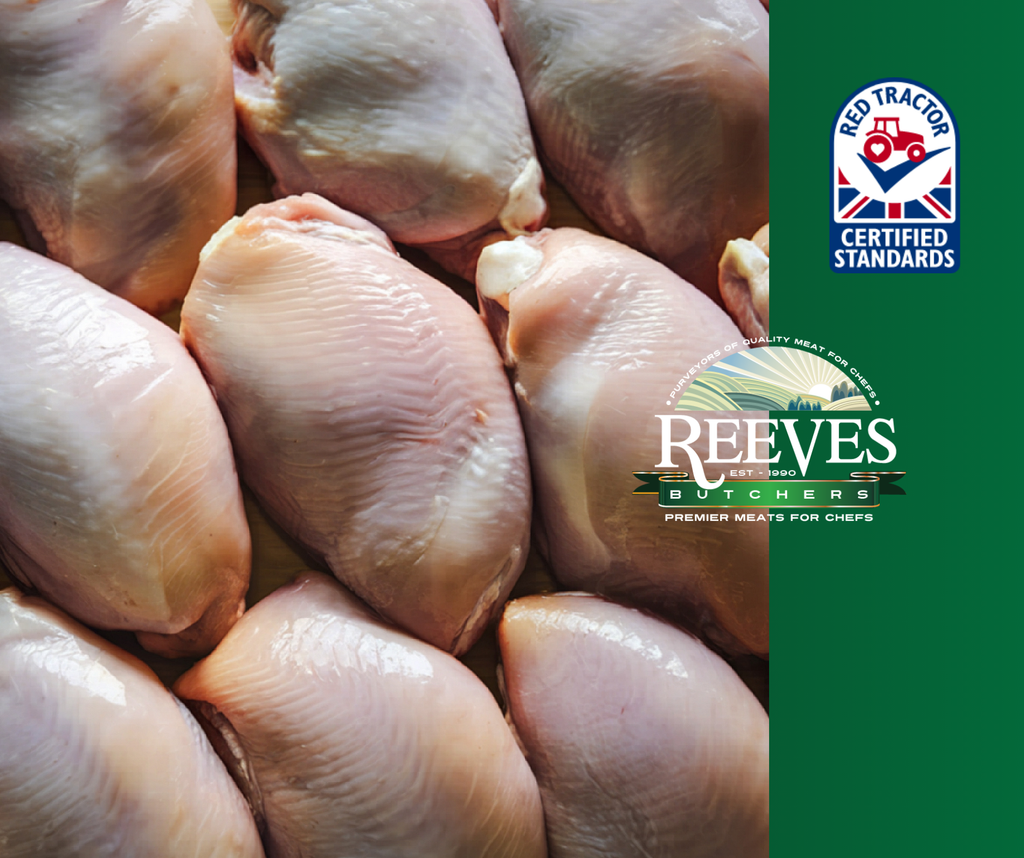 Red Tractor Chicken Fillet - Deboned, Skin On (10 Fillets)